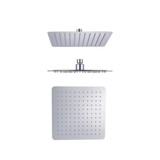 Modern Shower Head – High Pressure Rainfall Bathroom Shower Spray – Stainless Steel / Chrome Finish