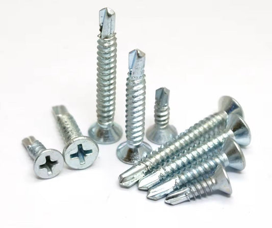 White Self-Drilling Metal Screw 1/2 Inch – Rust-Resistant Steel – For Sheet Metal & Steel Fixing
