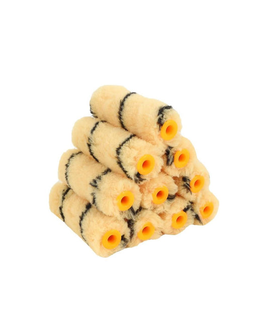 Pack of 10 Mini Paint Rollers – 4-Inch Refill Sleeves Without Handle – Smooth Finish for Walls, Doors, Cabinets & DIY Projects