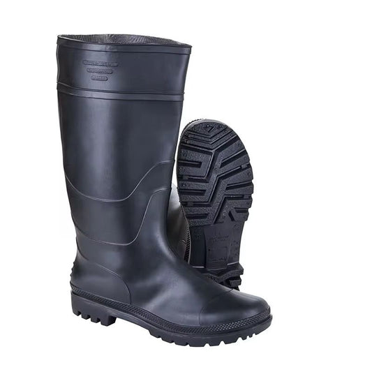 Long Rubber Safety Boots – Waterproof Industrial Work Shoes with Anti-Slip Sole & Steel Toe Protection