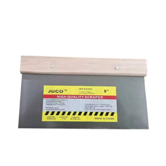 Long Handle Wall Scraper with Wood Handle – Heavy-Duty Steel Blade for Paint, Wallpaper & Adhesive Removal