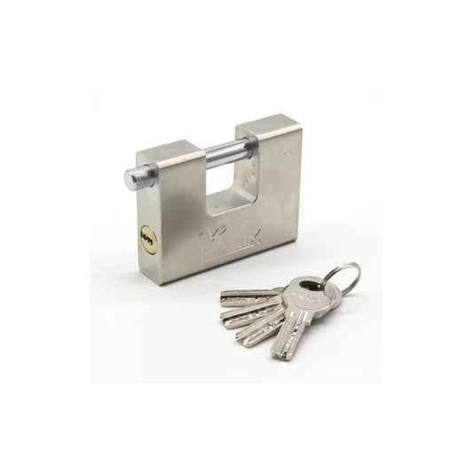 Heavy Duty Padlock with 4 Keys – High-Security Steel Lock for Gates, Warehouses & Outdoor Use