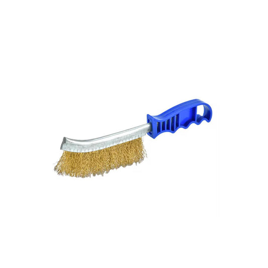 Iron Wire Brush with Plastic Handle – Heavy-Duty Cleaning Tool for Rust, Paint & Metal Surface Preparation