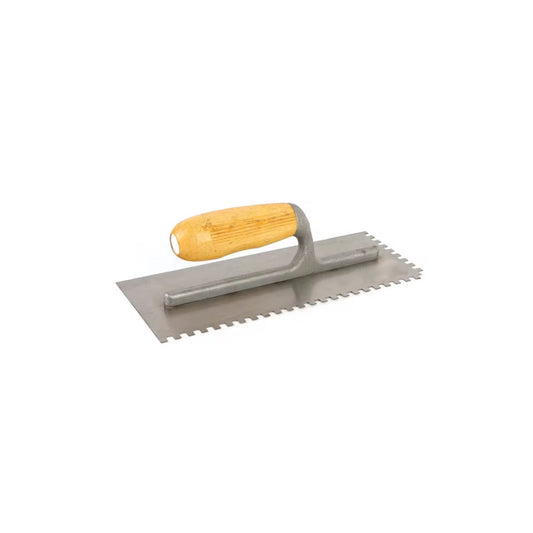 Hand Sharpened Iron Trowel – Heavy-Duty Masonry Tool with Wooden Handle for Cement, Plaster & Tile Work