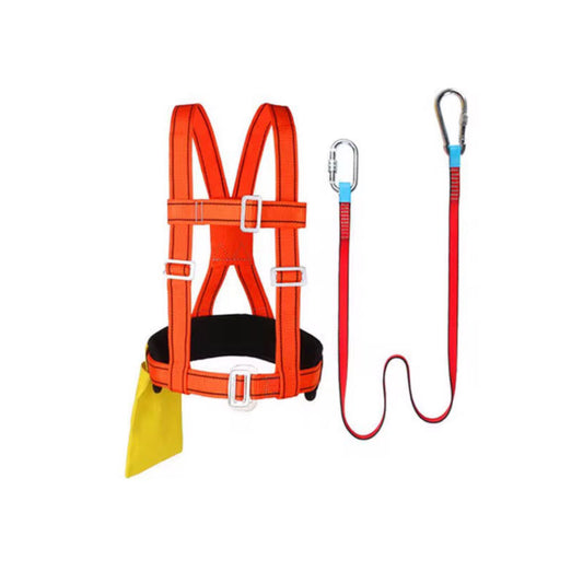 Full Body Safety Harness with Double Lanyard – Adjustable Fall Protection Belt for Construction, Climbing, Roofing & Maintenance