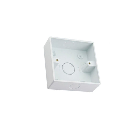 7 x 7 cm Electrical Socket Back Box – Single Gang PVC Wall Box for Switches & Sockets