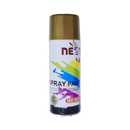 Spray Paint Gold 400ml All Purpose Quick Dry Aerosol for Car Metal Wood Plastic Furniture DIY Crafts
