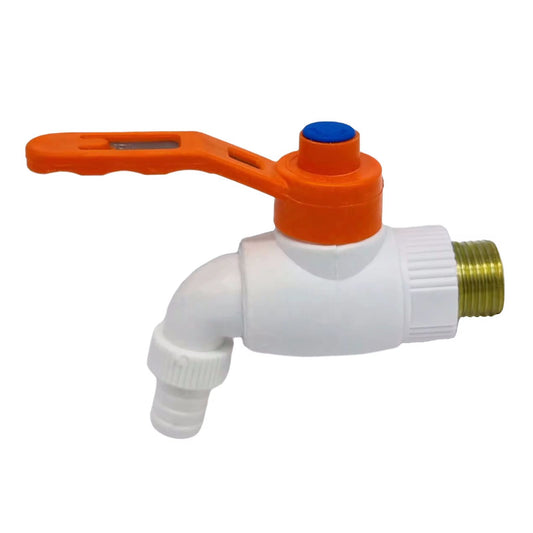 Bib Tap – Durable Brass or Plastic Outdoor Water Faucet – 1/2 Inch Threaded Valve