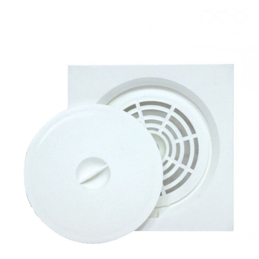 15x15 cm Square Plastic Floor Drain – Lightweight Anti-Clog Shower & Bathroom Drain with Strainer Cover