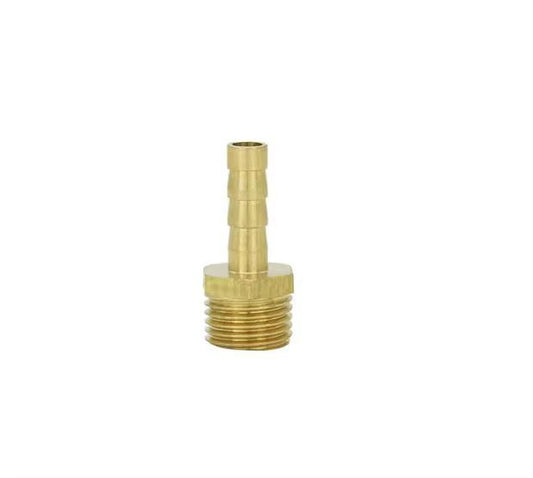 1/2 Inch Hose Barb Connector – Brass Barb Fitting for Outside Pipe and Flexible Hose Connection