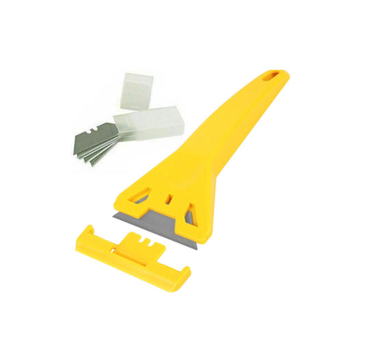 Glass Scraper Cleaner with Blade – Heavy-Duty Razor Blade Scraper for Glass, Tiles & Ceramic Surfaces