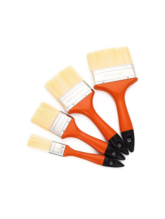 Premium Paint Brush – Synthetic Bristles with Comfortable Handle, Sizes 1” to 4” for Precision & Coverage