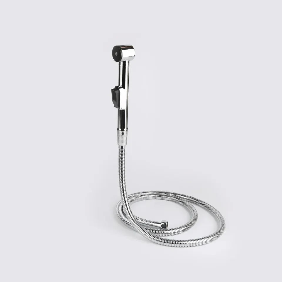 Shattaf Bidet Sprayer Set – Handheld Stainless Steel Toilet Spray with Hose & Holder – High-Pressure, Leakproof, for Bathroom & Muslim Shower